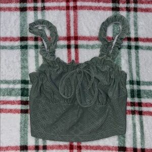 Green Lace Women's Top